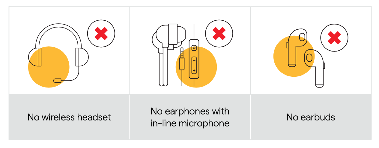 prohibited device, Pearson Test of English, PTE Academic, PTE Preparation, PTE Practice Platform