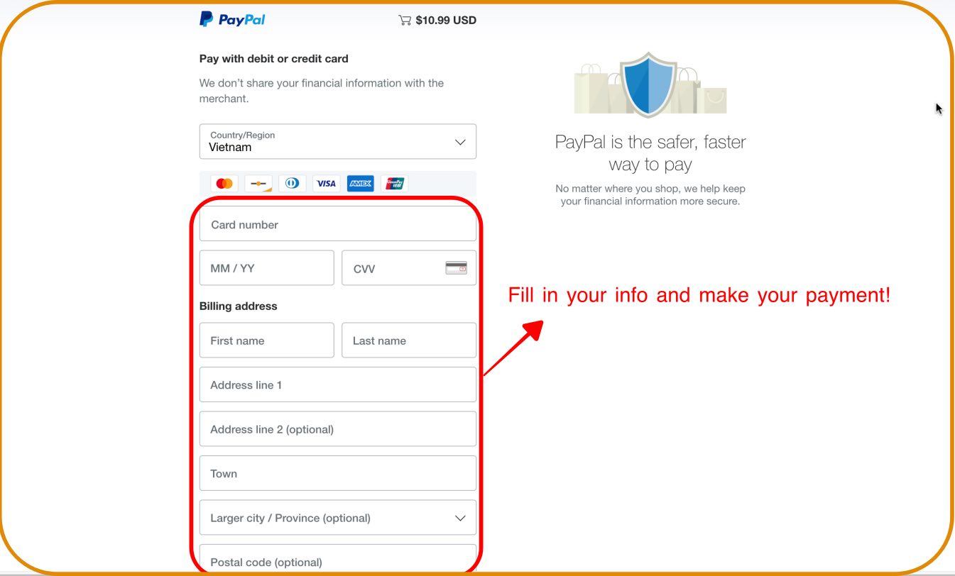 PTE pay-via-paypal-step-4, PTE Practice Platform, PTE Academic, Pearson Test of English, PTE Practice Materials